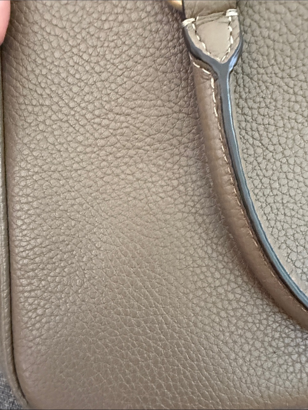 COACH Taupe dark stone Pebbled Leather Dome Satchel with Gold Hardware NWT - Picture 12 of 12